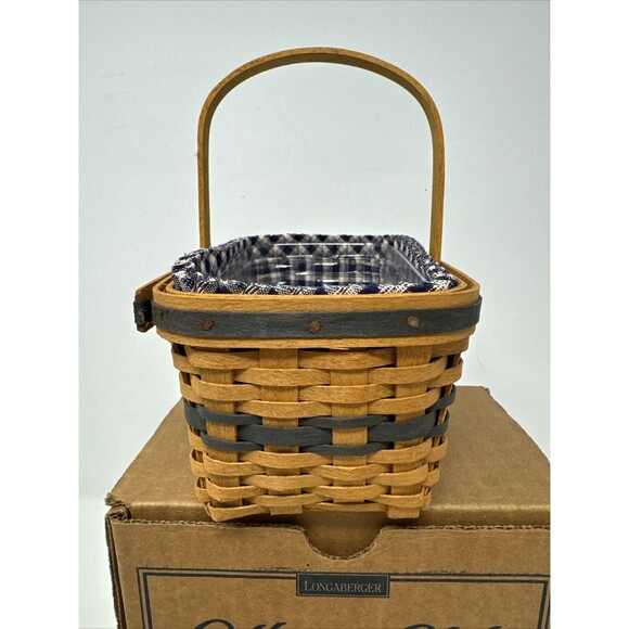 Longaberger CC 1996 JW Miniature Market Basket Combo MANY FAMILY SIGNATURES New - Picture 9 of 15